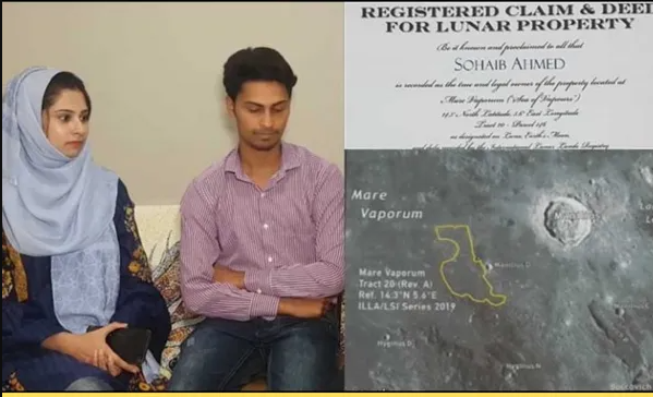 Pakistani man buys land on moon as wedding gift for wife