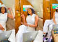 Alleged Regina Daniels' nightmare, Chika Ike gives us boss vibes in private jet