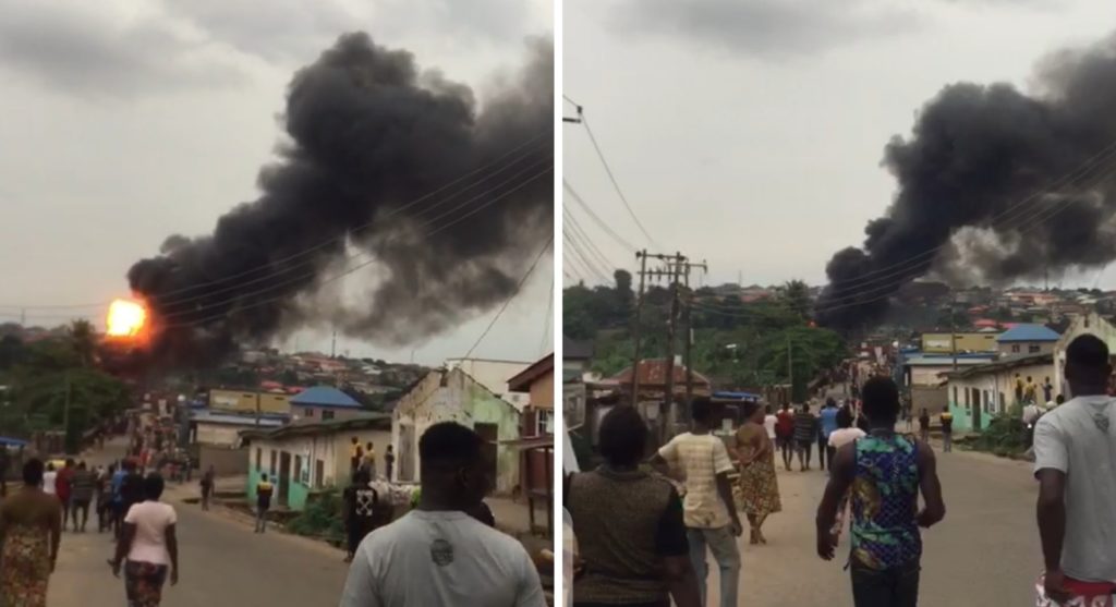 BREAKING: Barely 24hours after Lokoja explosion, another inferno hits Lagos, Ogun communities