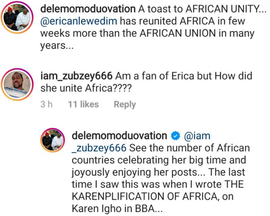 Erica has reunited Africa more than the African Union has done in years — Dele Momodu
