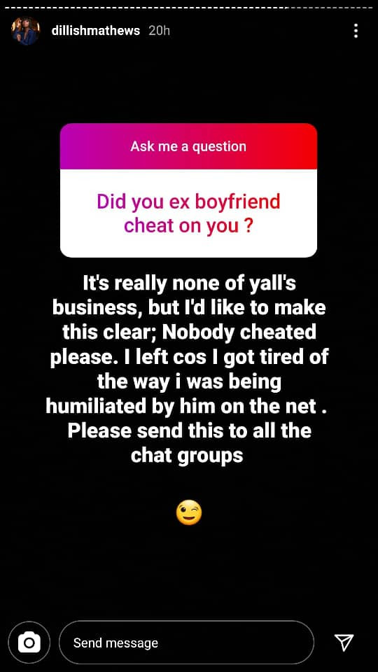 He was humiliating me online - Dillish Mattews reveals why she broke up with footballer, Emmanuel Adebayor