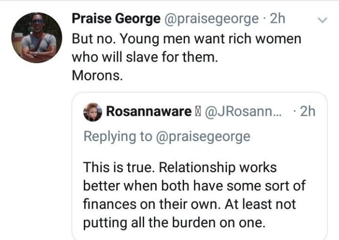 Nigerian Author, Praise George warns rich people against marrying the poor, gives reasons