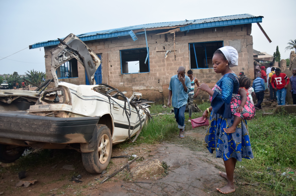PHOTOS: How 'fight' at gas plant caused explosion that killed 3, injured 30, razed 23 buildings in Lagos