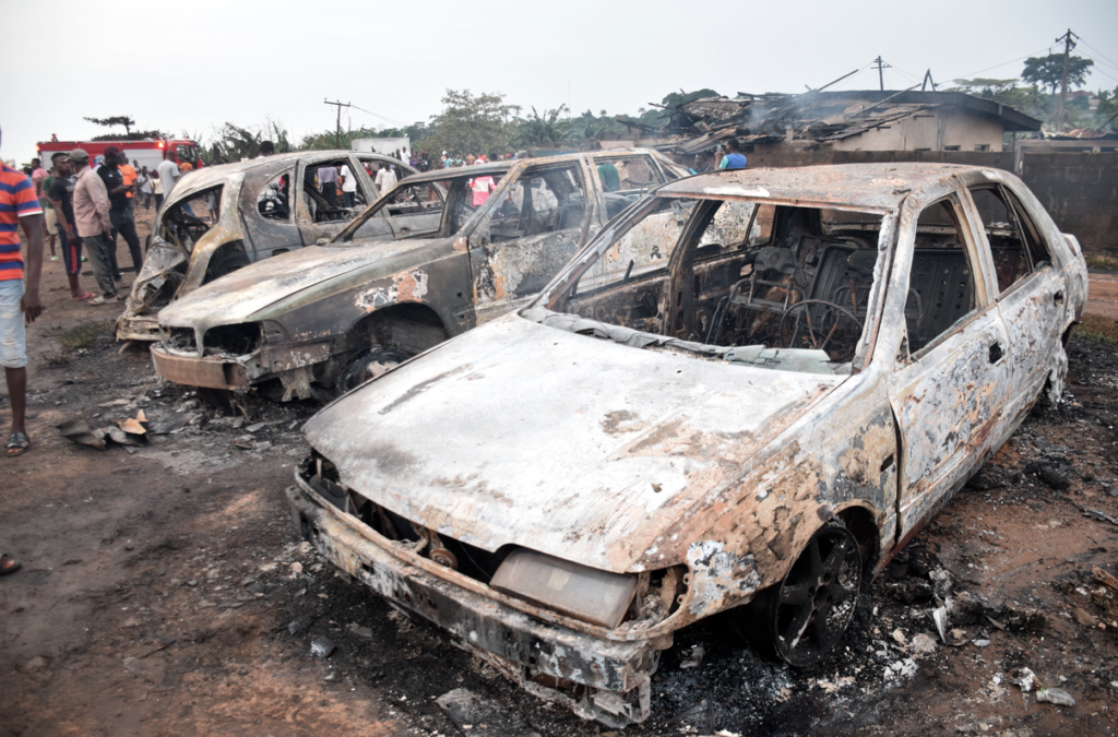 PHOTOS: How 'fight' at gas plant caused explosion that killed 3, injured 30, razed 23 buildings in Lagos