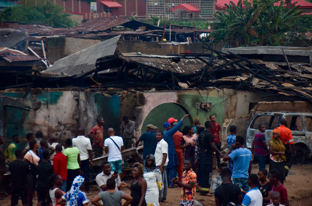 PHOTOS: How 'fight' at gas plant caused explosion that killed 3, injured 30, razed 23 buildings in Lagos