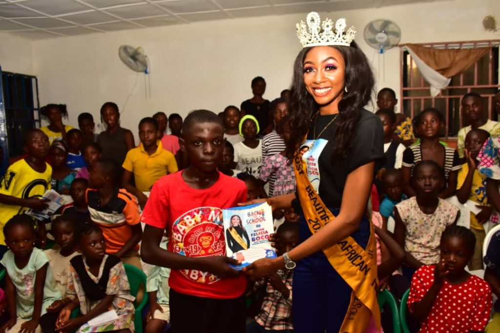 Beauty Queen, Felicia Boko kicks off "Back to School" campaign to mark birthday
