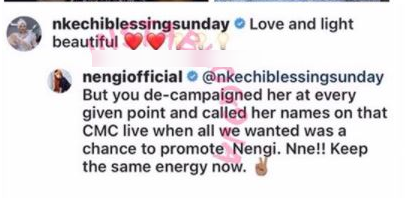 Nengi's team drag Nkechi Blessing after she tries to "famz" them