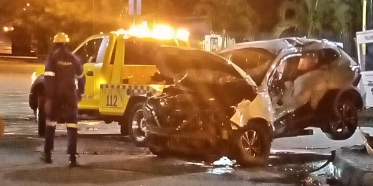 PHOTO: Tragedy as one dead, three injured in Ikoyi fatal collision