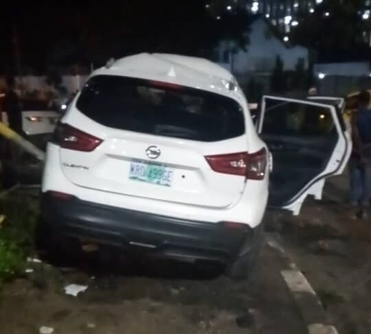 PHOTOS: Tragedy as one dead, three injured in Ikoyi fatal collision