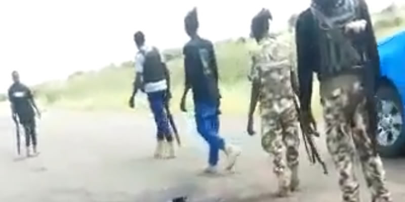 VIDEO: Soldiers, police, count remains of colleagues inside bush after Friday's attack on Gov Zulum's convoy