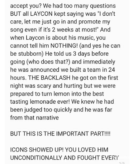 Why we did not want Laycon to go for BBNaija - Management opens up