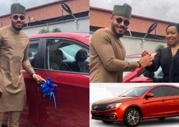 Ozo receives his brand new car from Innoson Motors