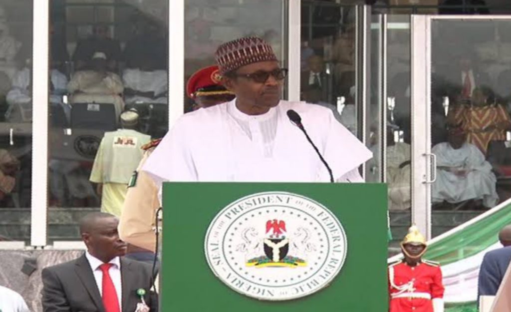 Buhari presides over low-key 60th Anniversary at Eagle Square
