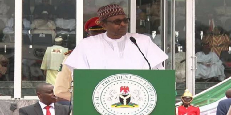 Buhari presides over low-key 60th Anniversary at Eagle Square