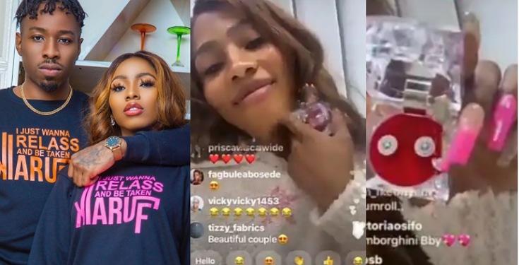 Ike’s surprise birthday box to Mercy is allegedly a diamond ring worth almost N10million (Video)