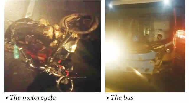 Two dead as motorcycle collides with BRT in Lagos