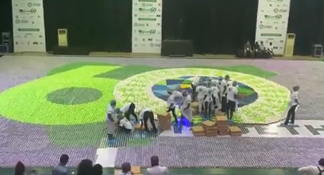 VIDEO: Nigeria@60 logo produced in Lagos makes Guinness World Records