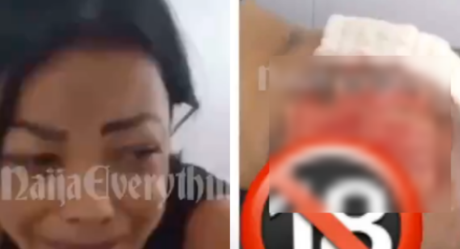 Lady weeps bitterly after her surgically enhanced butt bursts (Video)