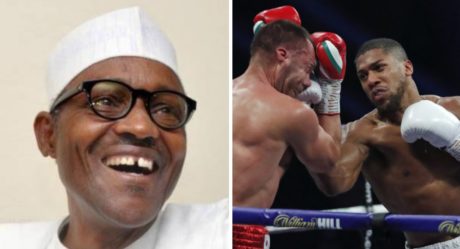 Buhari reacts as Anthony Joshua retain world boxing titles