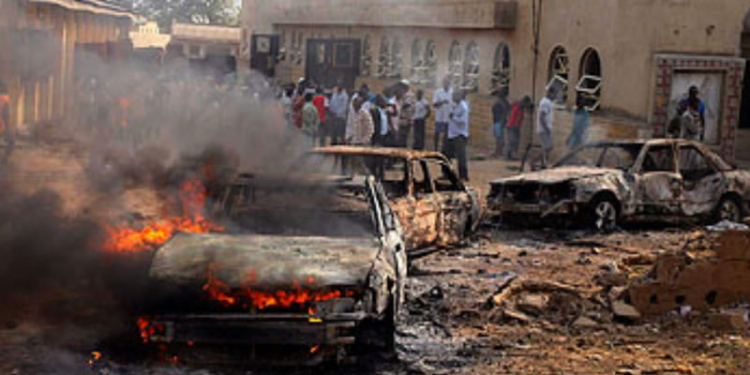 FILED PHOTO: bomb attack at St. Theresa Catholic Church in Madalla, Nigeria, on Dec. 25, 2011