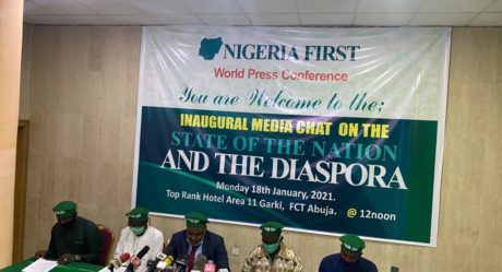 Resist attempts by elements in Diaspora to throw country into war, Nigeria First warns