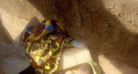 PHOTOS: Newborn baby found dead inside gutter in Benue
