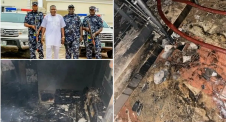 Oyo Police reveal those behind burning of Sunday Igboho’s house