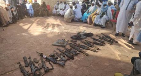 Seven repentant bandits surrender weapons in Zamfara