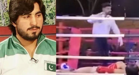 Pakistani boxer, Muhammad Aslam Khan dies at 27 after collapsing in the ring (photos)