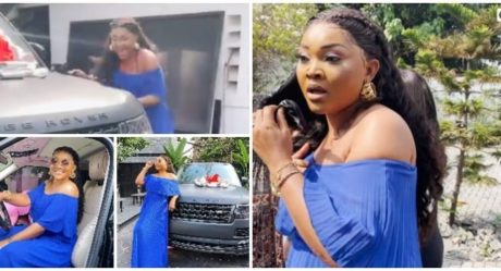 VIDEO: Mercy Aigbe gets Range Rover for birthday