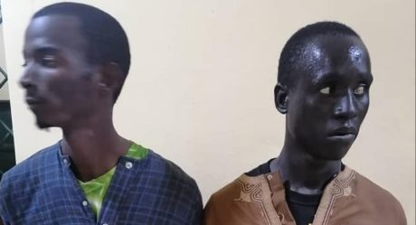 PHOTOS: Police arrest two suspects for killing a vigilante in Kano