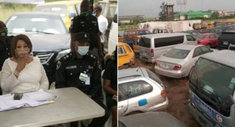 PHOTOS: Lagos state government auctions 83 vehicles impounded from traffic offenders