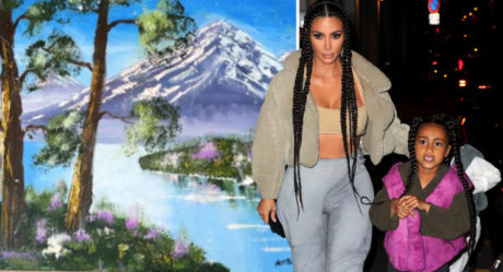 Kim Kardashian’s daughter North’s painting now valued at £10,000 after many doubted she did it herself