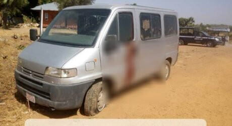 PHOTOS: Bandits attack vehicle, injure two along Kaduna-Kachia road