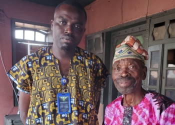L-R WITHIN NIGERIA Sodiq Lawal Chocomilo, late Prince David Adeniyi Ademokoya JP 'Ajewole Baba Ijesa'