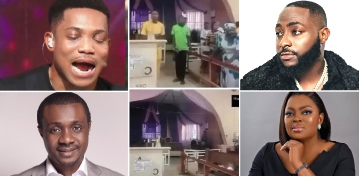 Kwara church attack: Pastor Jerry Eze, Davido, Nathaniel Bassey, Funke Akindele