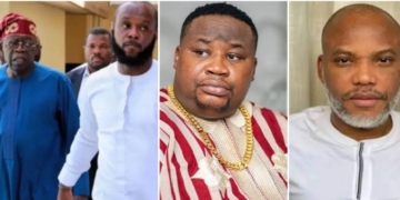 President Tinubu and Son Seyi, ChiefPriest, Nnamdi Kanu