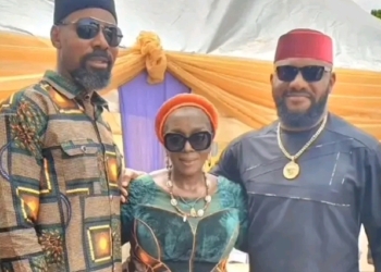 Linc, Rita and Yul Edochie