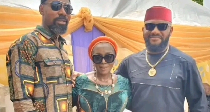 Linc, Rita and Yul Edochie