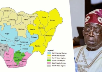 VAT: Nigeria map, states