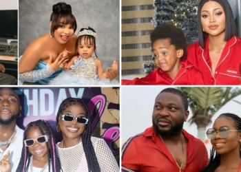 Lord Lamba, Queen Mercy & Daughter| Regina Daniels & sons| Davido, Imade & Sophia Momodu| Comedian Buchi & ex-wife