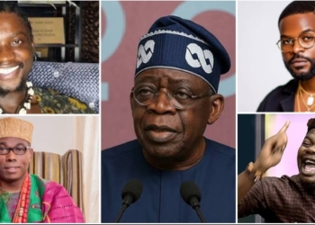 Verydarkman, Prince Adewole Adebayo, Tinubu, Falz, Mr Macaroni