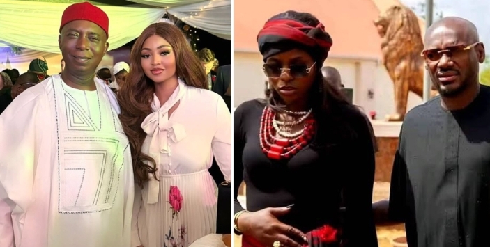 Ned Nwoko and Regina Daniels, 2baba and Natasha