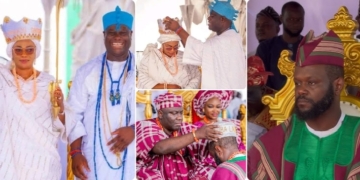 Ooni and Alaafin's title confernments on Remi and Seyi Tinubu