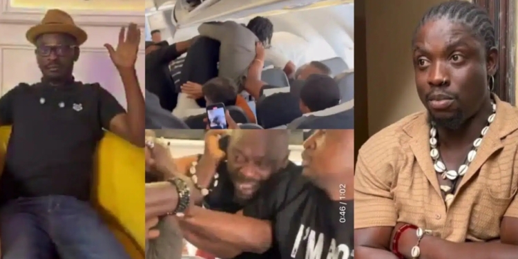 Mr Jollof, VeryDarkMan trade blows aboard flight