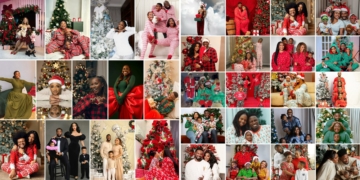Matching pyjamas, Christmas trees & family: How Nigerian celebs marked Christmas in photos