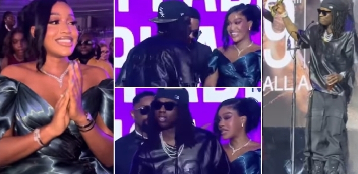 Rema and Uche Montana onstage incident at AFRIMA