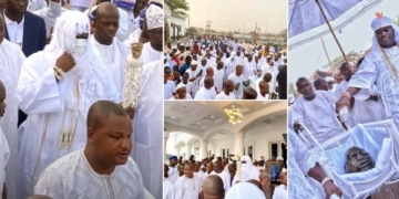 Oshoosi day: Ooni at Obatala Temple