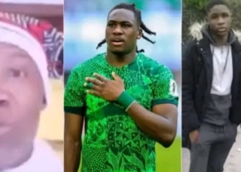 Calvin Bassey and dad