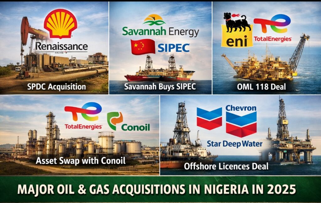 Who acquired what? How Nigeria’s oil and gas ownership changed in 2025